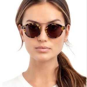 Illesteva Greenwich Sunglasses Tortoise with Grey